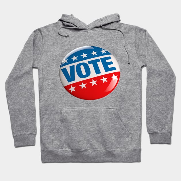 Image: Vote button Hoodie by itemful